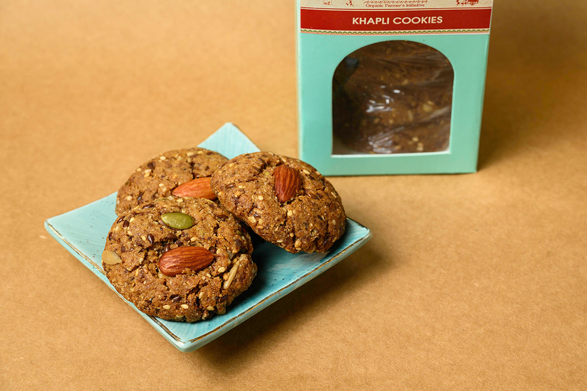 Khapli Cookies (with added Seeds)